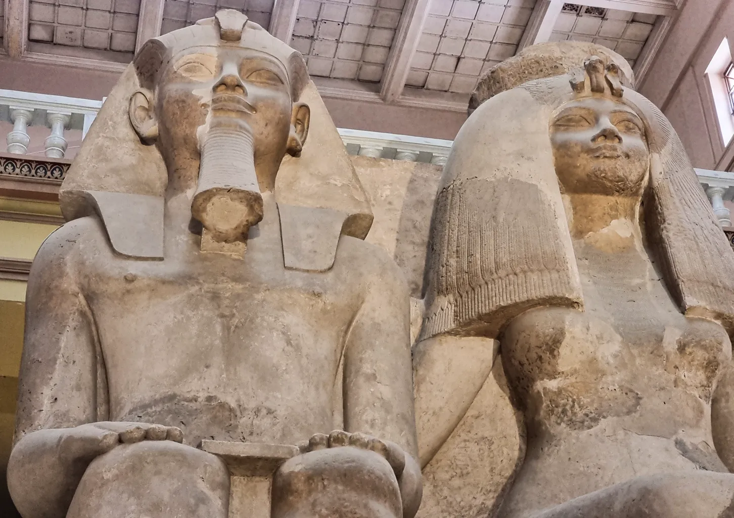 Colossal Statue Of Amenhotep Iii And Tiye The Brain Chamber