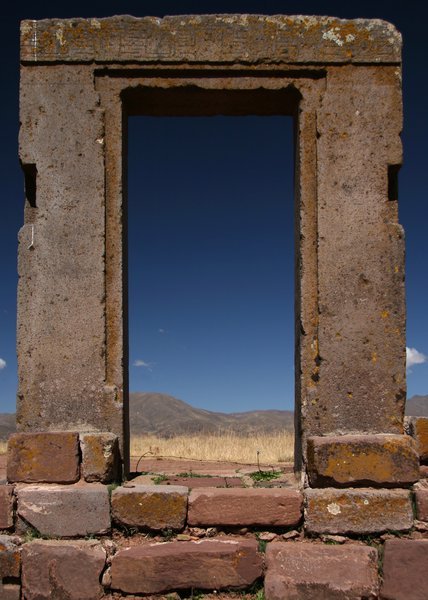 the moon gate in tiwanaku