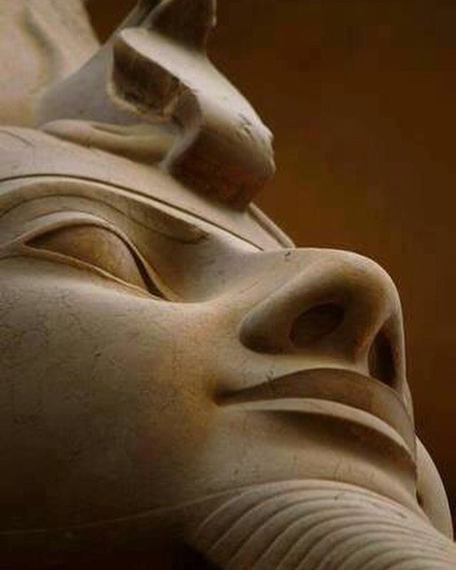 statue of the pharaoh rameses ii from memphis