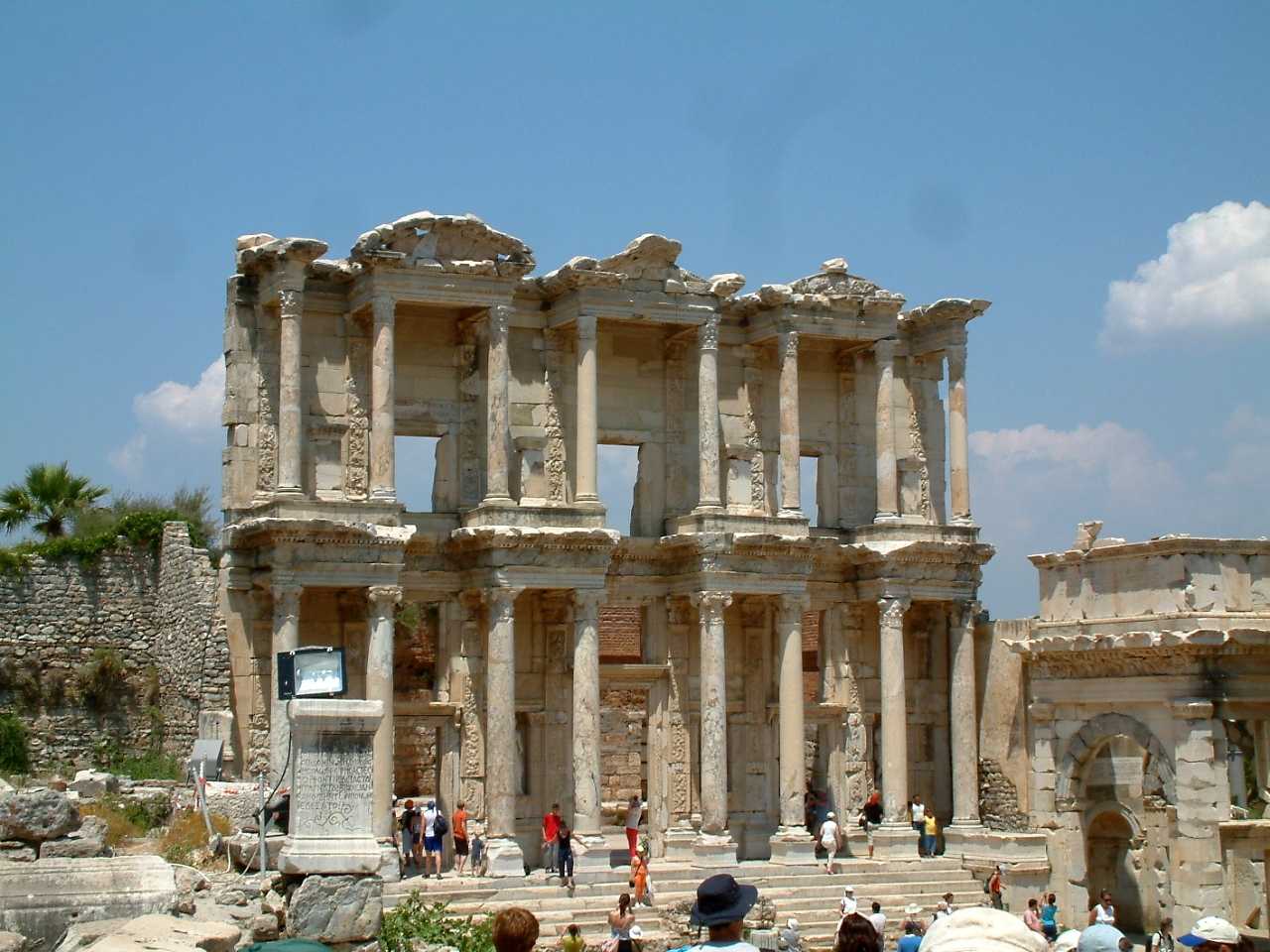 the celsus library, ephesus.