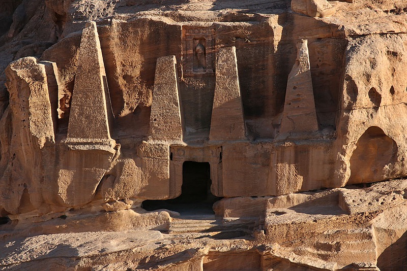 the obelisk tomb at petra