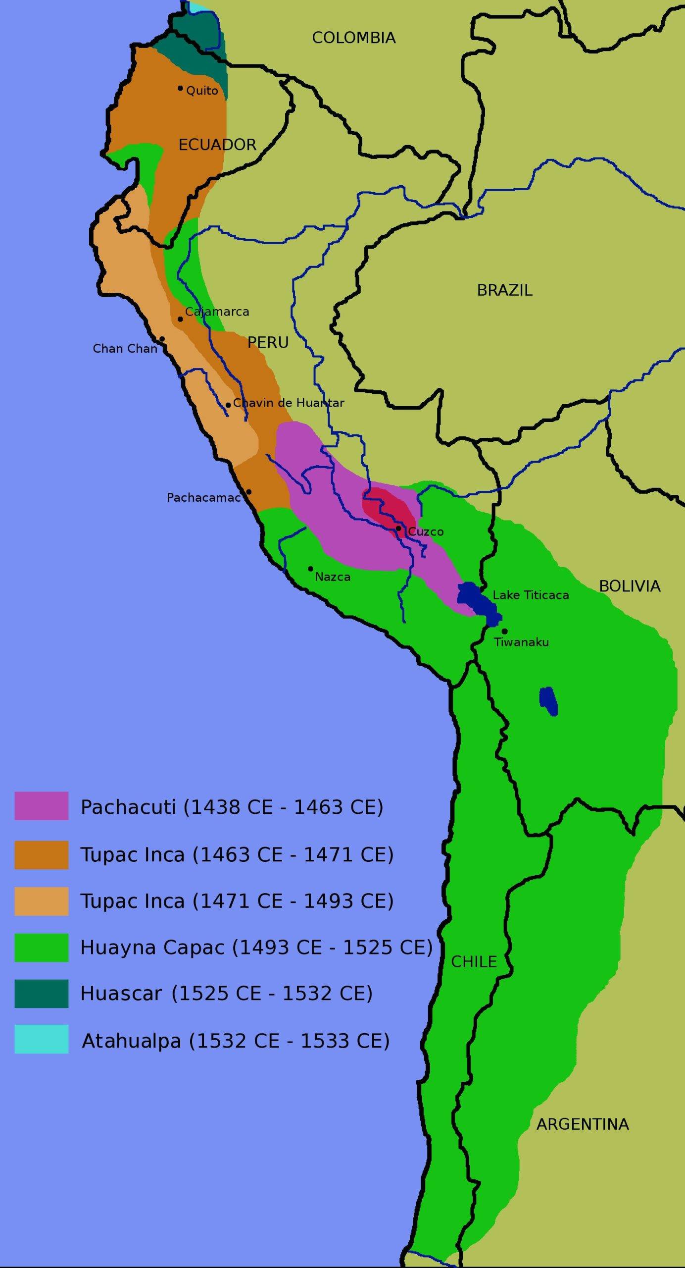 Inca Empire Map