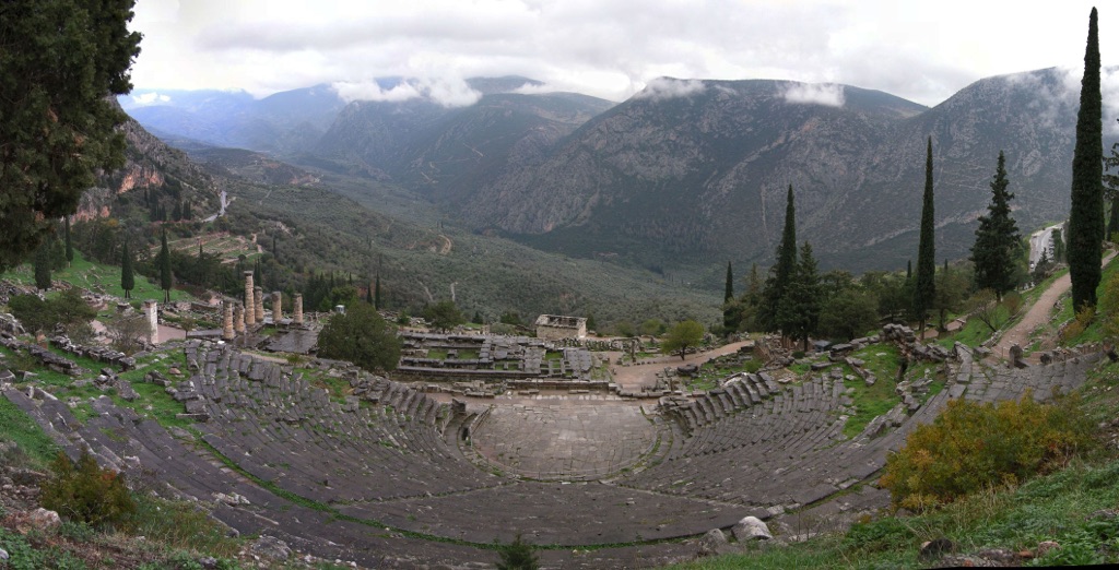 ancient greek theatre of delphi