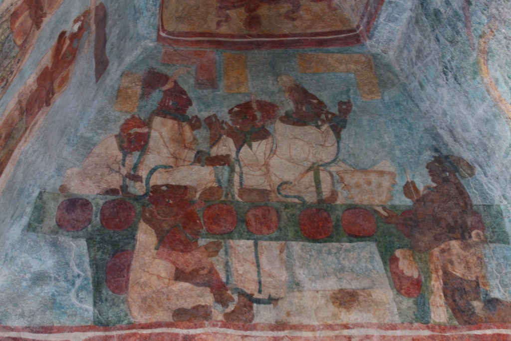 maya temple of the frescoes - bonampak