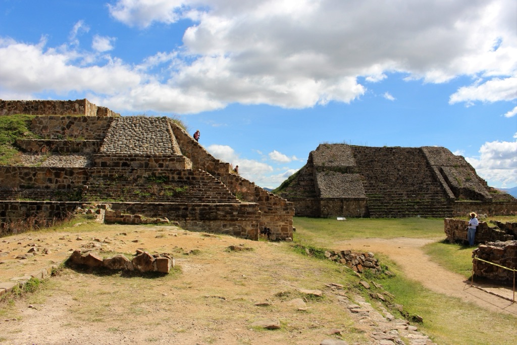 monte alban - the unesco world heritage site in oaxaca, mexico