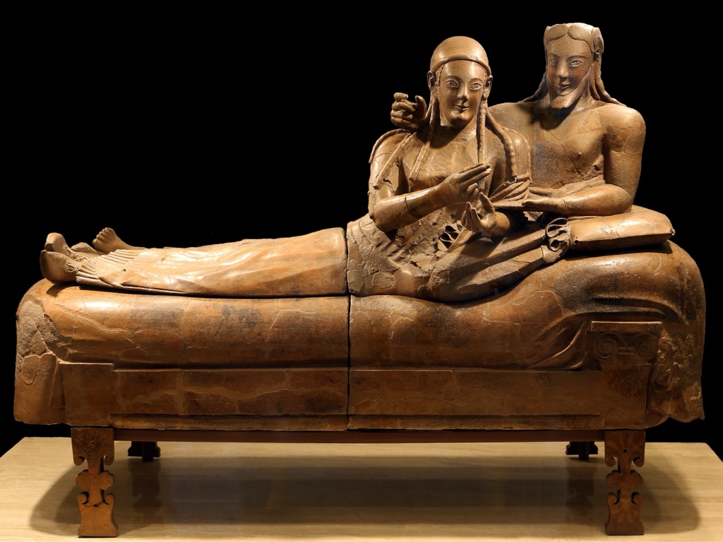 the etruscan sarcophagus of the spouses
