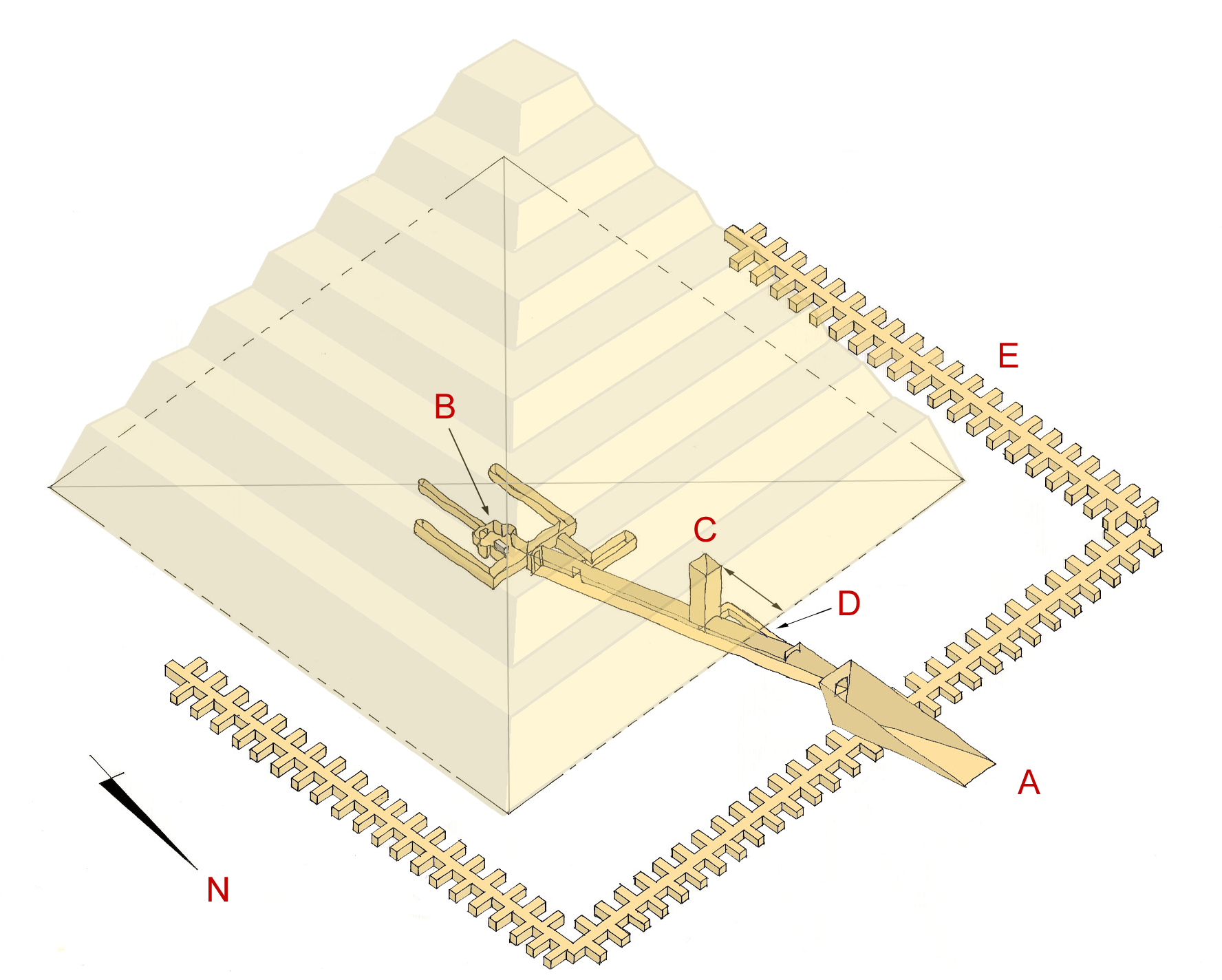 sekhemkhet pyramid (buried pyramid)
