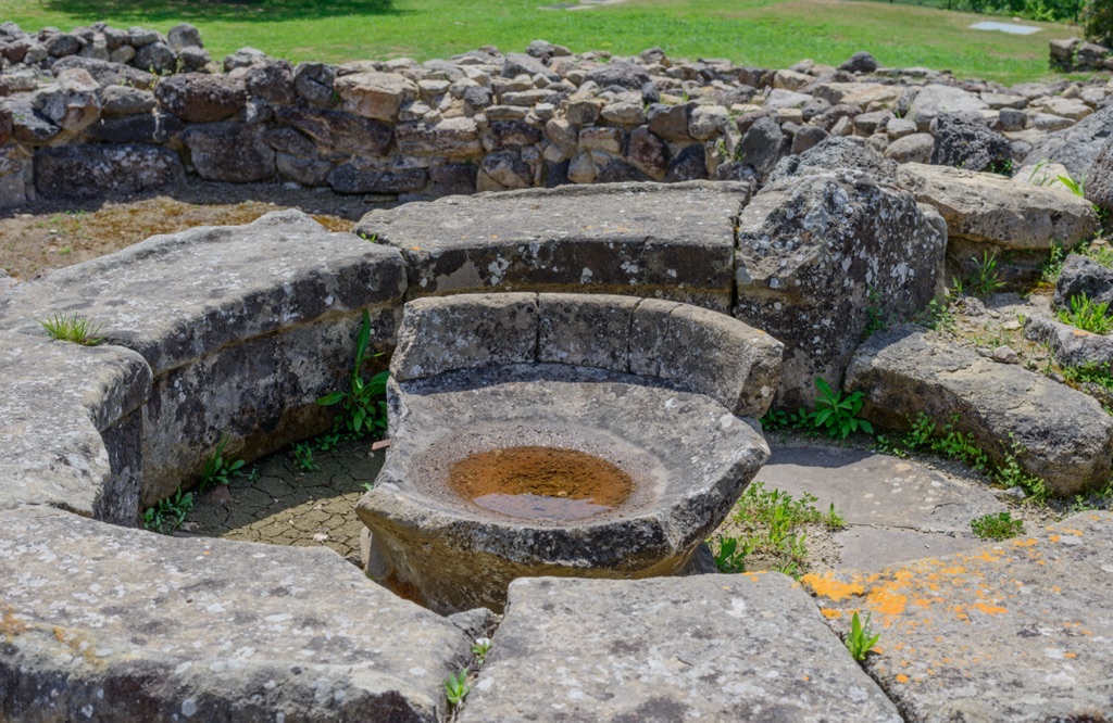 su nuraxi di barumini in sardinia