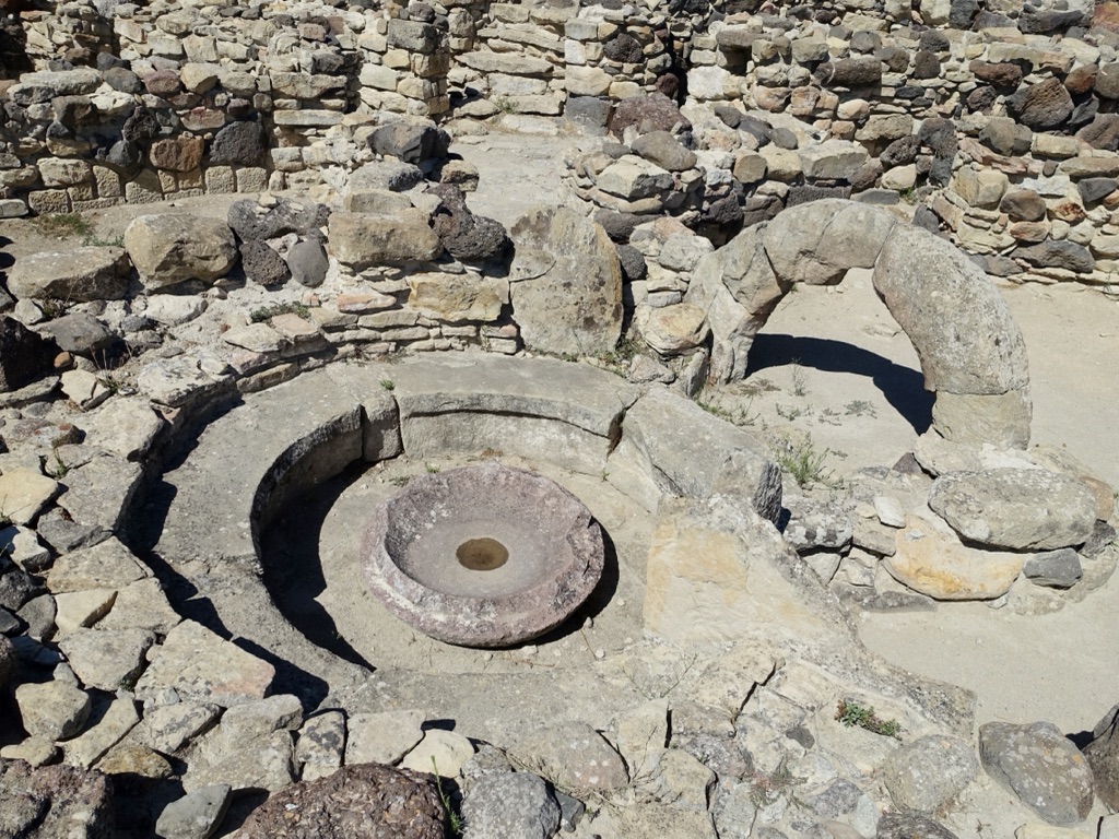 su nuraxi di barumini in sardinia