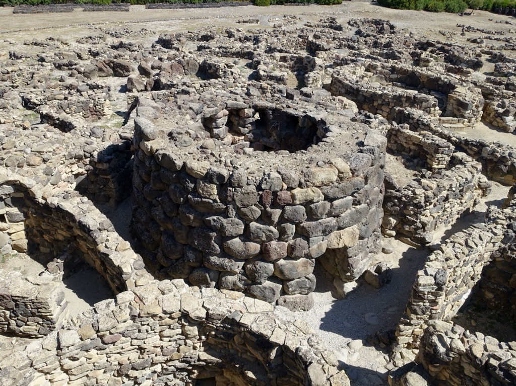 su nuraxi di barumini in sardinia