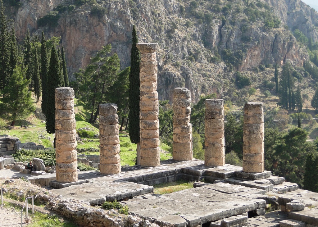Tempio Di Apollo Delfi La Camera Del Cervello