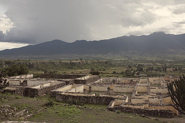 yagul - zapotec archaeological site in mexico