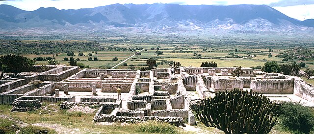 yagul - zapotec archaeological site in mexico