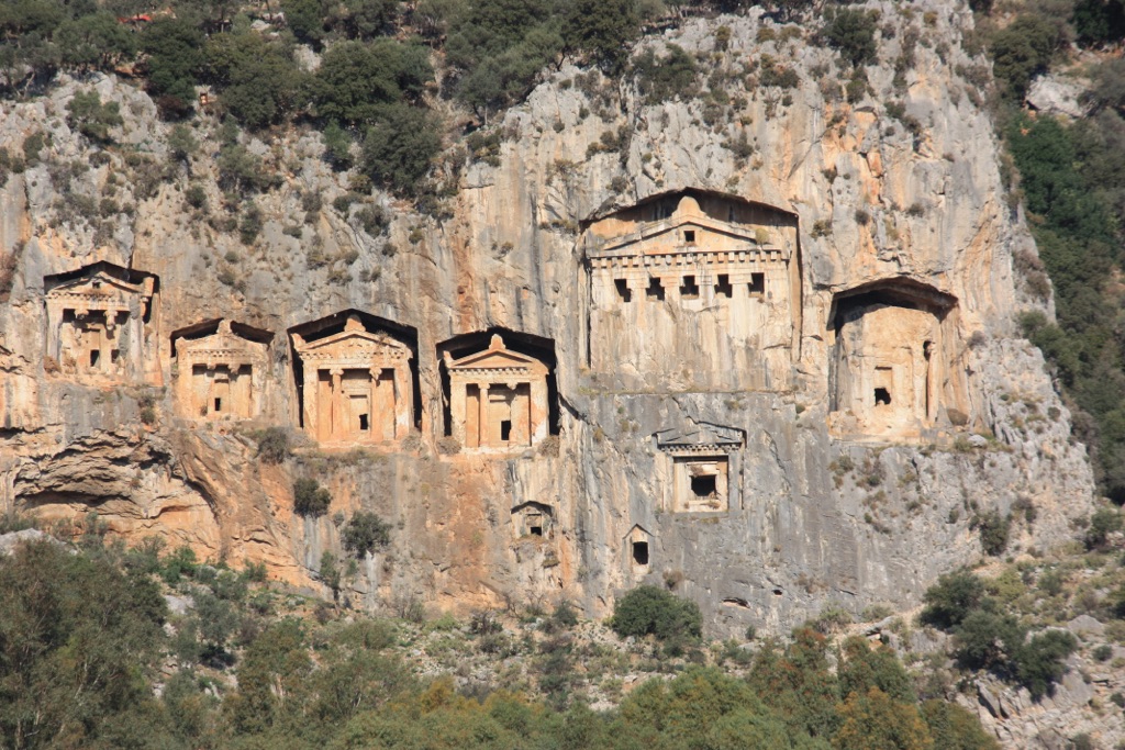 the lycian rock tombs