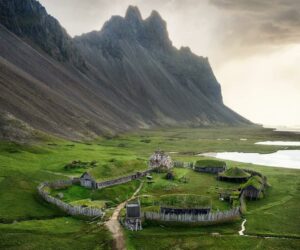 Vesturhorn Abandoned Viking Village Film Set