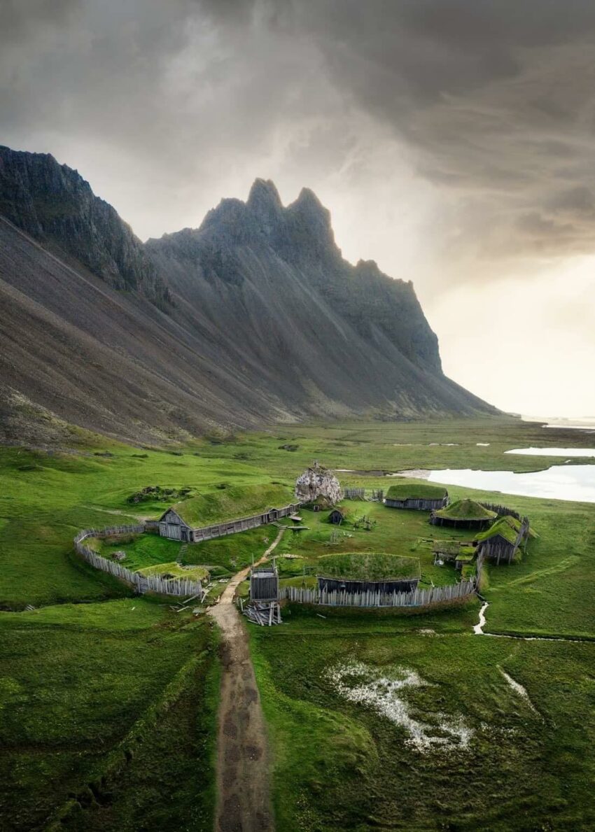 Vesturhorn Abandoned Viking Village Film Set