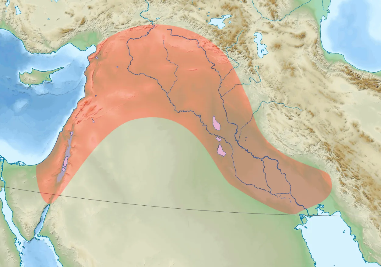 the fertile crescent map