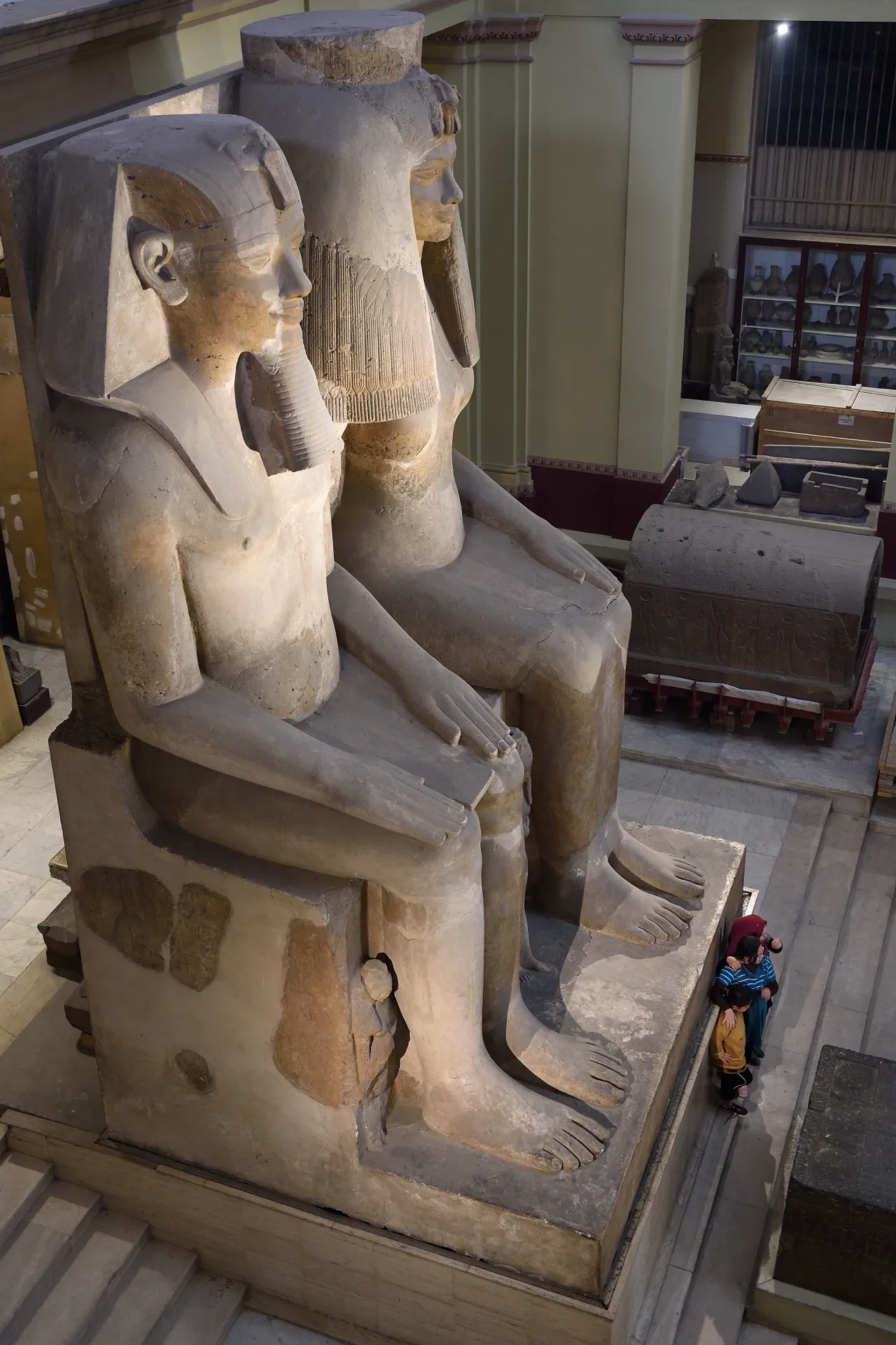 Colossal statue of Amenhotep III and Tiye 1