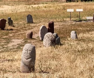 Kurgan Stelae in Kyrgyzstan