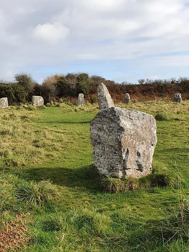 Location and Layout of Boscawen un Stone Circle