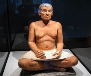 The sculpture of the Seated Scribe 1