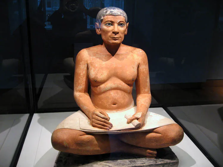 The sculpture of the Seated Scribe 1