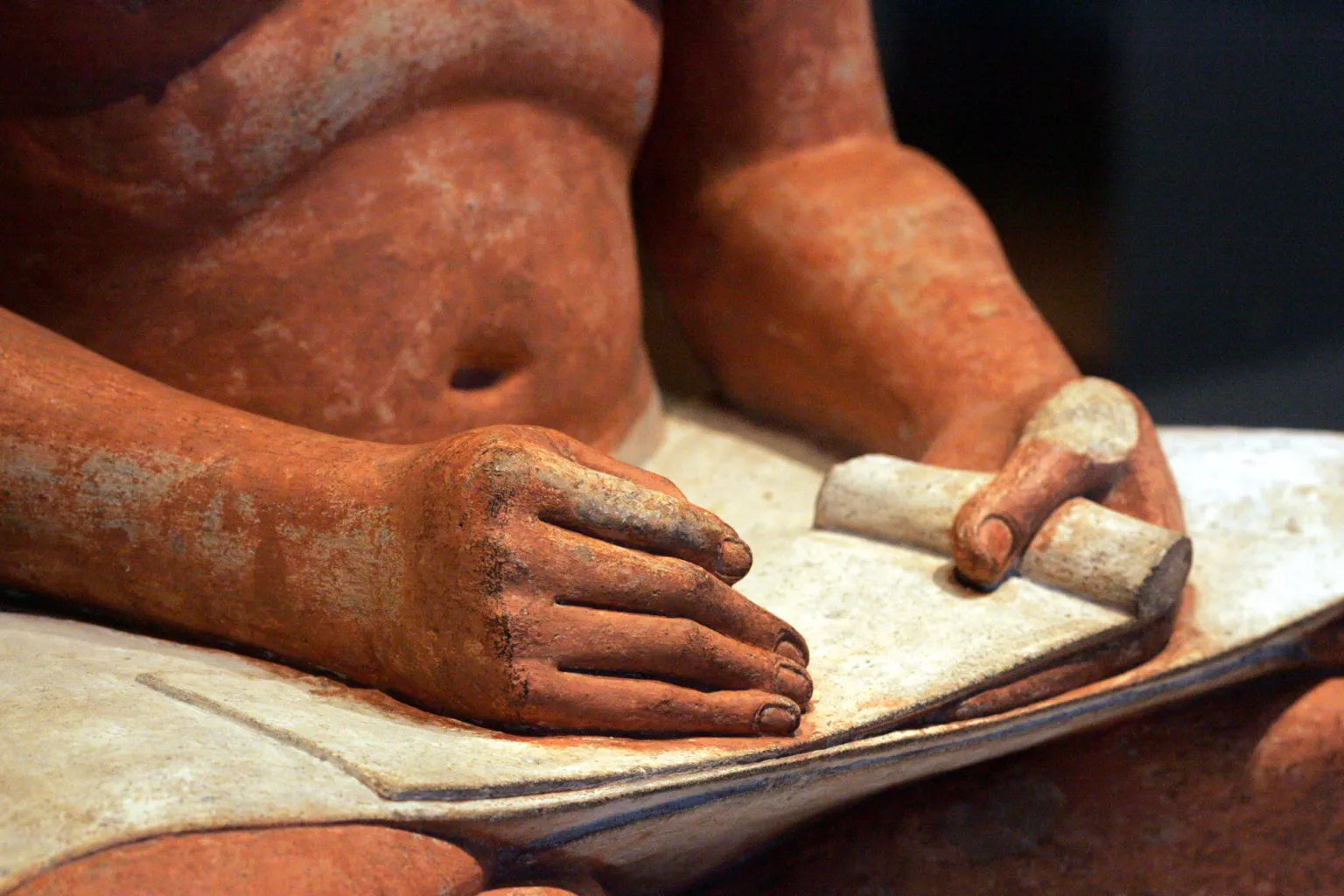 The sculpture of the Seated Scribe 5