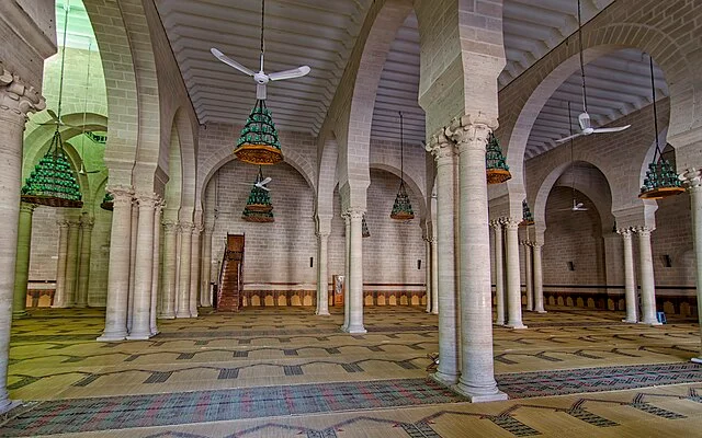 The Prayer Hall of Great Mosque of Mahdia