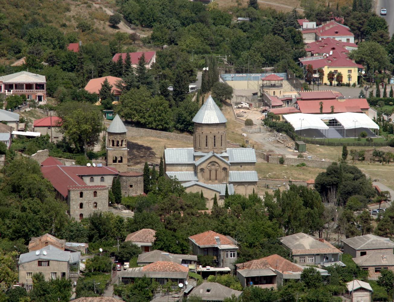 The Samtavro Transfiguration Church at Mtskheta, Georgia, which gives the adjacent ancient necropolis its name