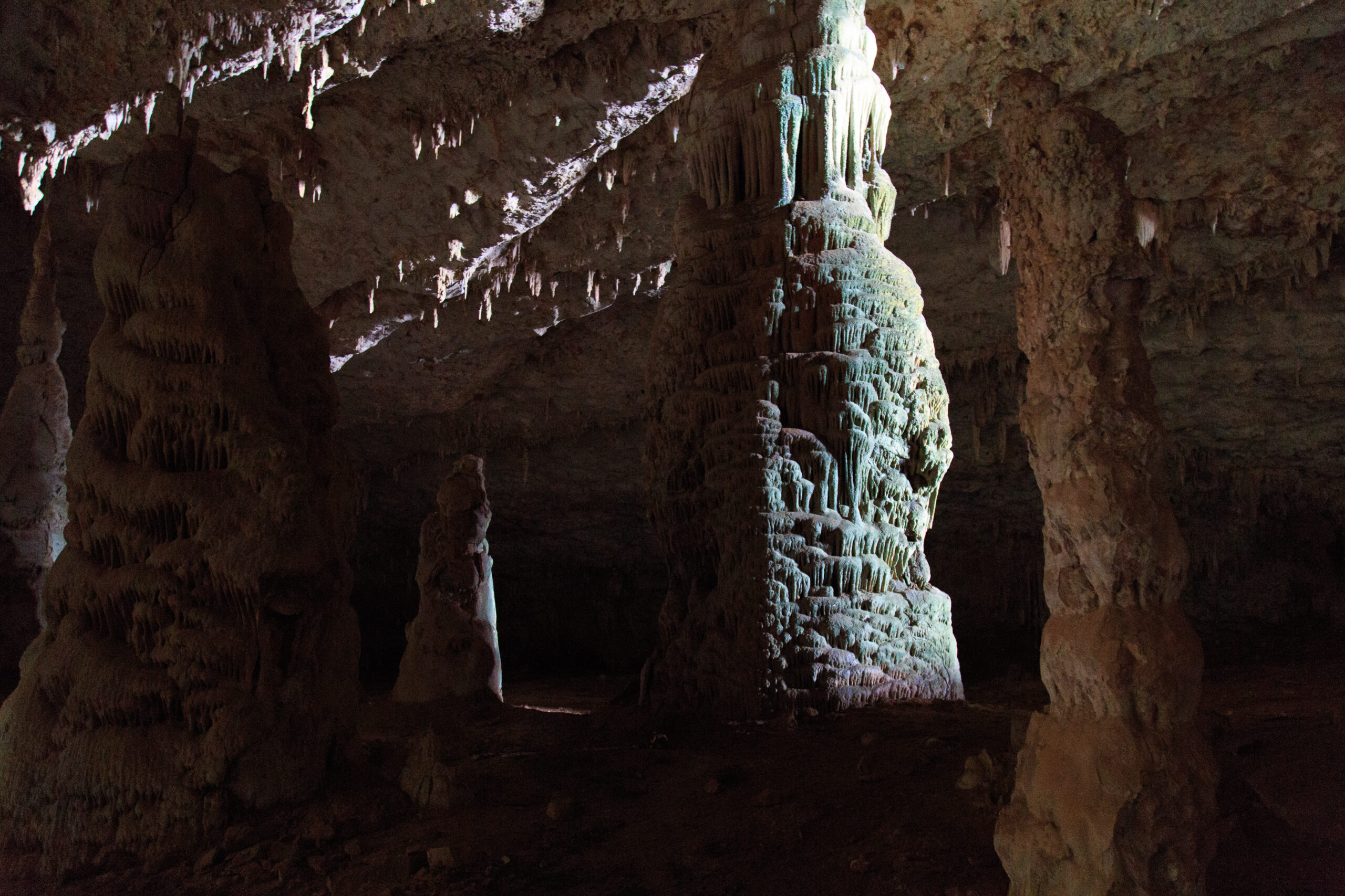 Ancient multilingual sailor inscriptions on a wall of Hoq Cave, Socotra