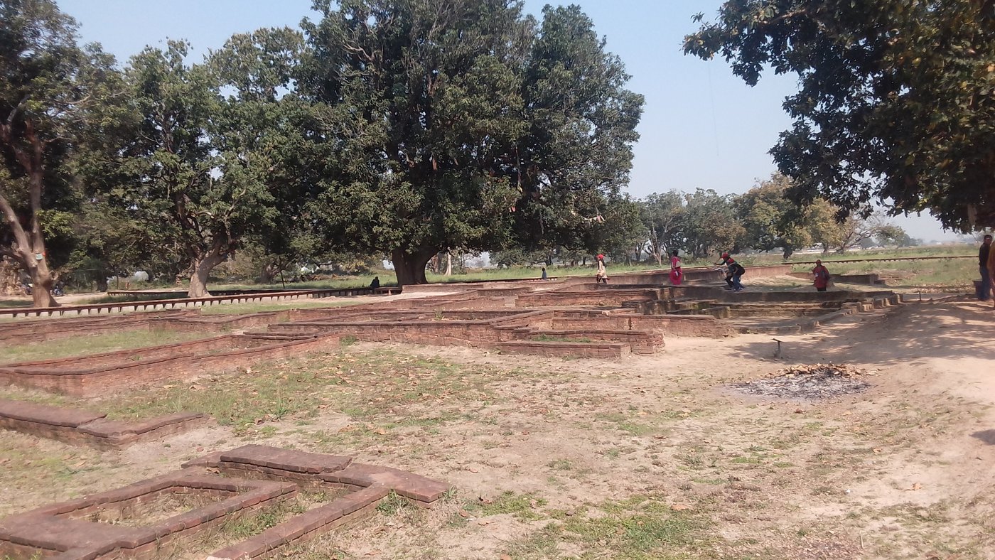 Excavated brick foundations at Tilaurakot-Kapilavastu, the ancient Shakya capital in southern Nepal