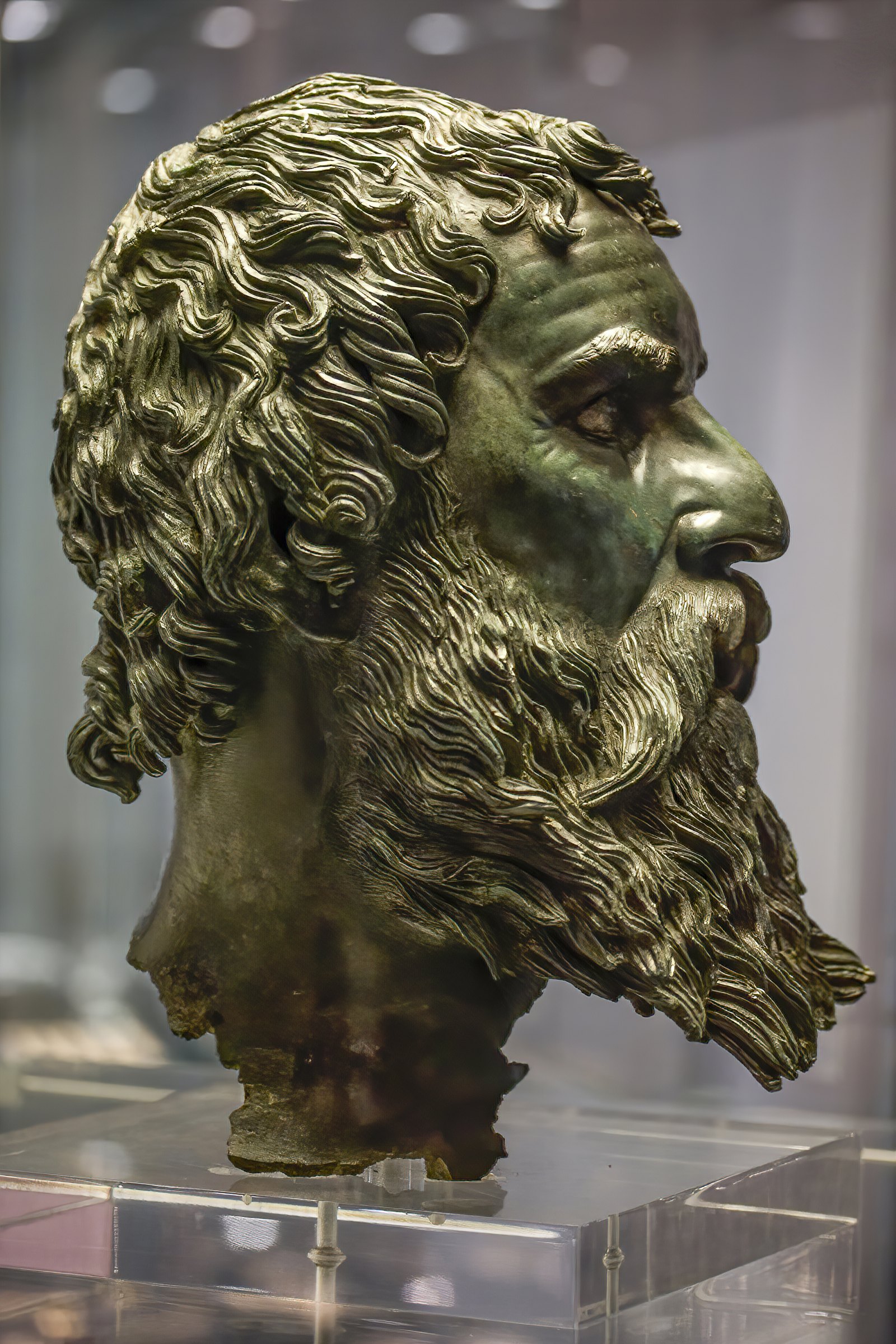 Bronze portrait head of the Thracian king Seuthes III from the Golyama Kosmatka mound