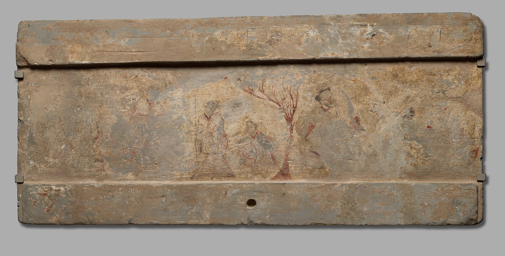 Painting of the Two Peaches Kill Three Warriors stratagem devised by Yan Ying