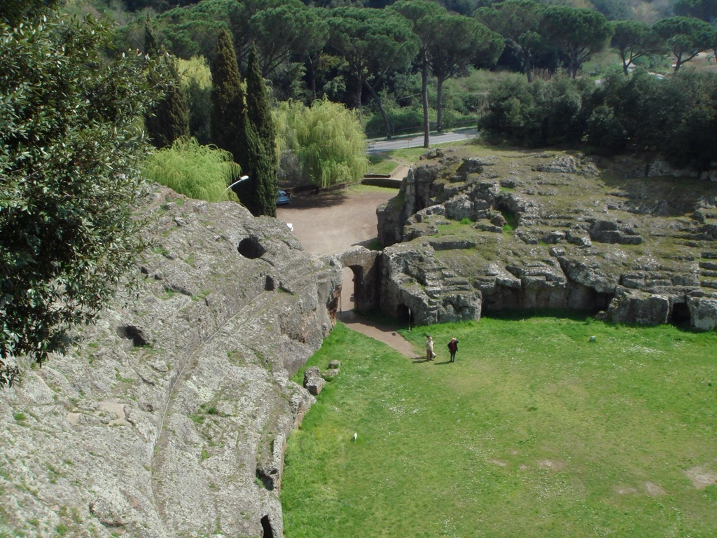 Ancient Roman Amphitheater in Sutri