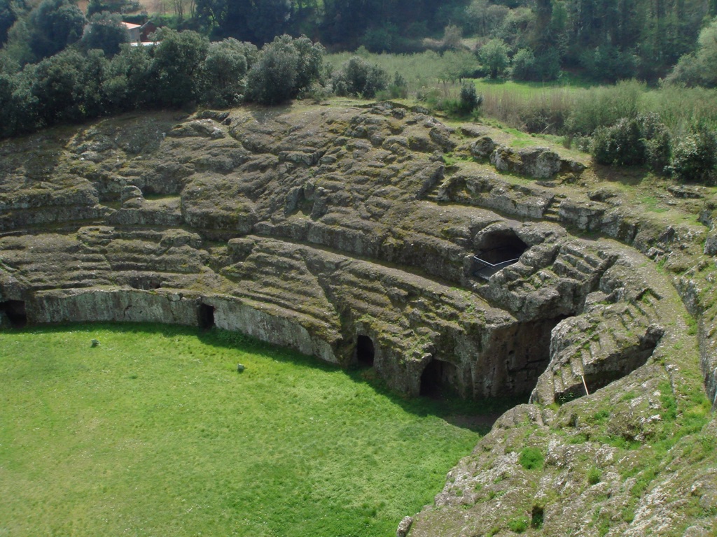 Ancient Roman Amphitheater in Sutri